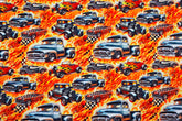 Baumwolljersey Digital Cars on Fire